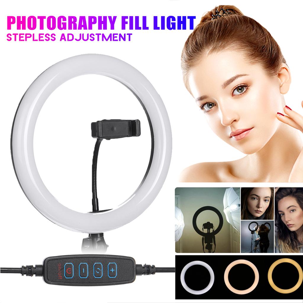 26cm LED Selfie Ring Licht Dimmbare LED Ring Lampe Foto Video Kamera