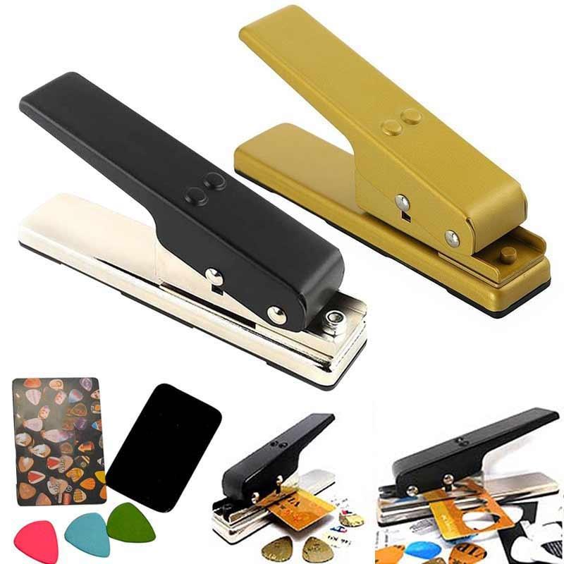 Diy Custom Guitar Pick Punch Plectrum Press Plastic Card Hole Punch