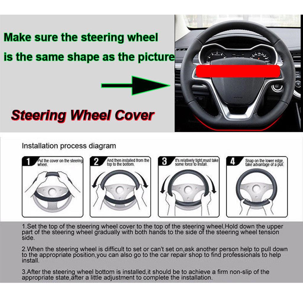 Buy 15" Universal Carbon Fiber Pu Leather Car Steering Wheel Cover For Bmw Series At Affordable Prices — Free Shipping, Real Reviews With Photos — Joom