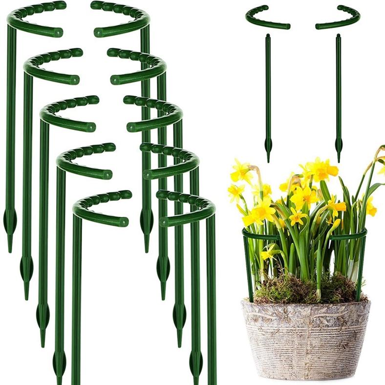 Cheap Gardening Supplies Green Semicircular Flower Pot Plant Climbing