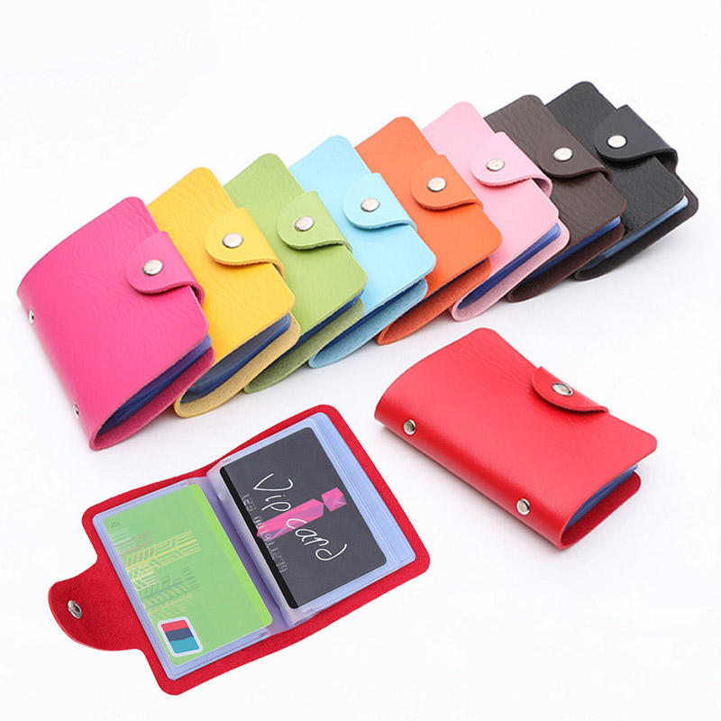 Buy Fashion Credit Card Holder Wallet Cardholder Porte Carte Pu Leather