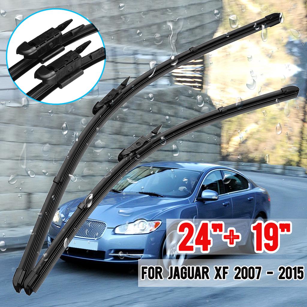 Buy 19'' 24'' Windshield Windscreen Window Wiper Blades For Jaguar XF 20072015 at affordable