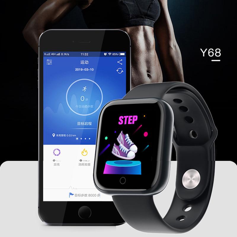 Buy Y68 Bluetooth Smart Watch Wristwatch Adults Children Smart Watch