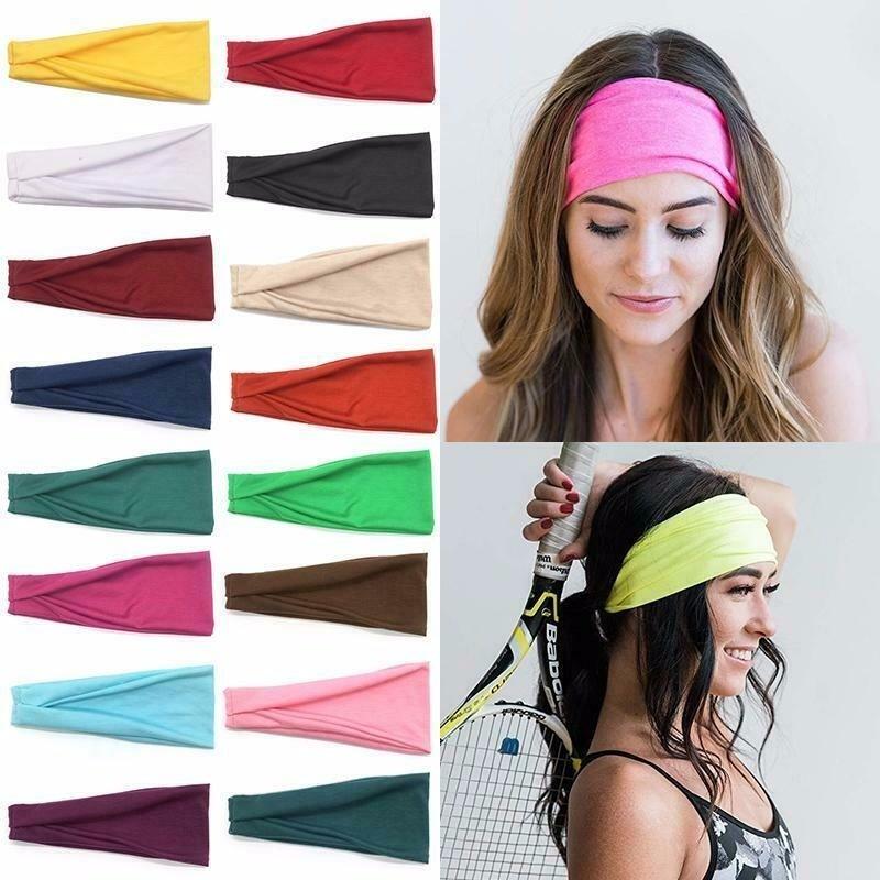 Buy Cotton Sport Sweat Sweatband Headband Yoga Gym Stretch Unisex Head