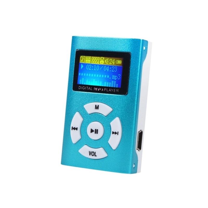 Portable MP3 Player with Micro SD SD Card Slot, Blue LCD Screenbuy at