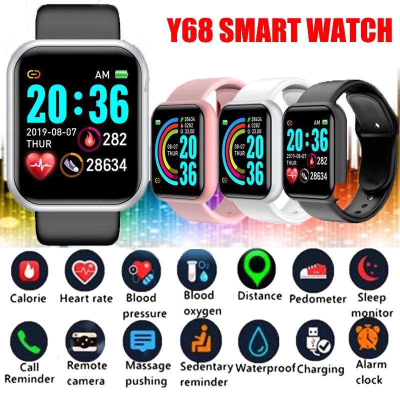 Buy The Y68 smartwatch with a 1.44 inch screen, IP67 water protection