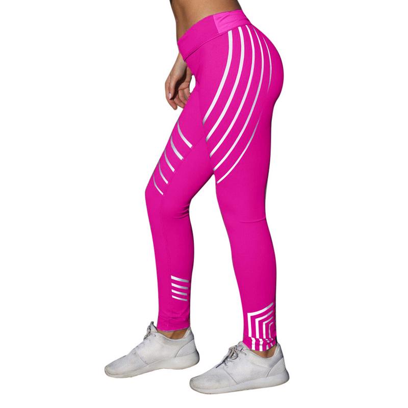 Buy Fashion Woman Sexy Sports Leggings Irregular Black And White