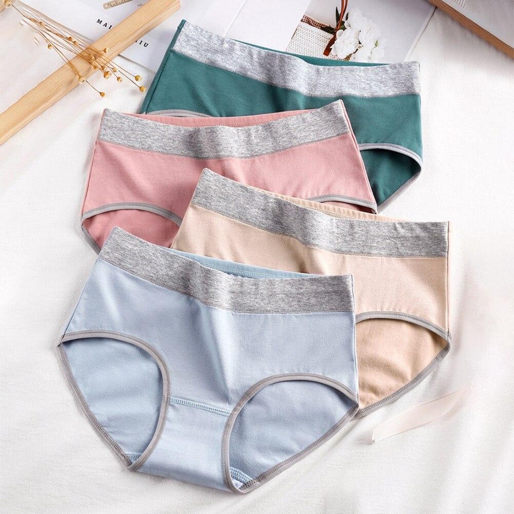 Buy Cotton Panties Women MidRise Ladies Soft Briefs Hipster Panties