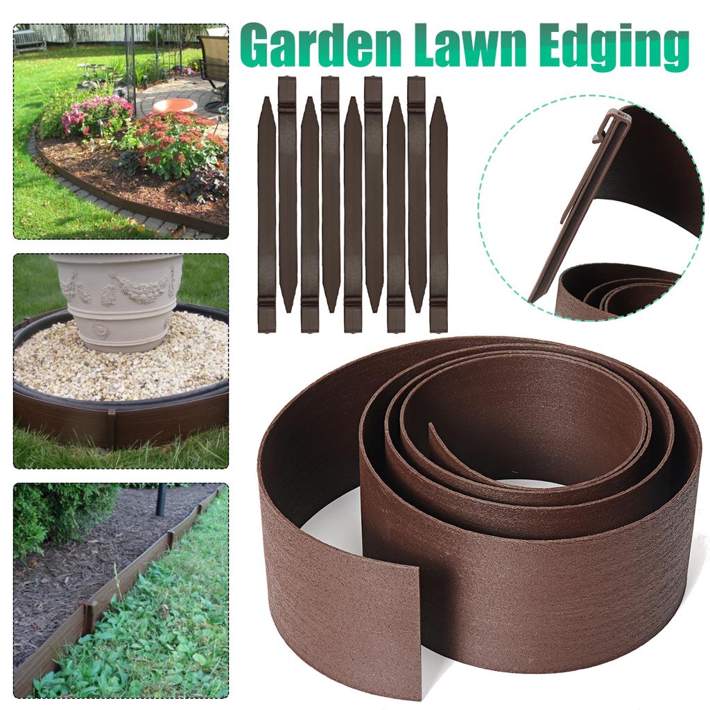 Buy Plastics Terrace Board Landscape Edging Stone Look Garden & Lawn
