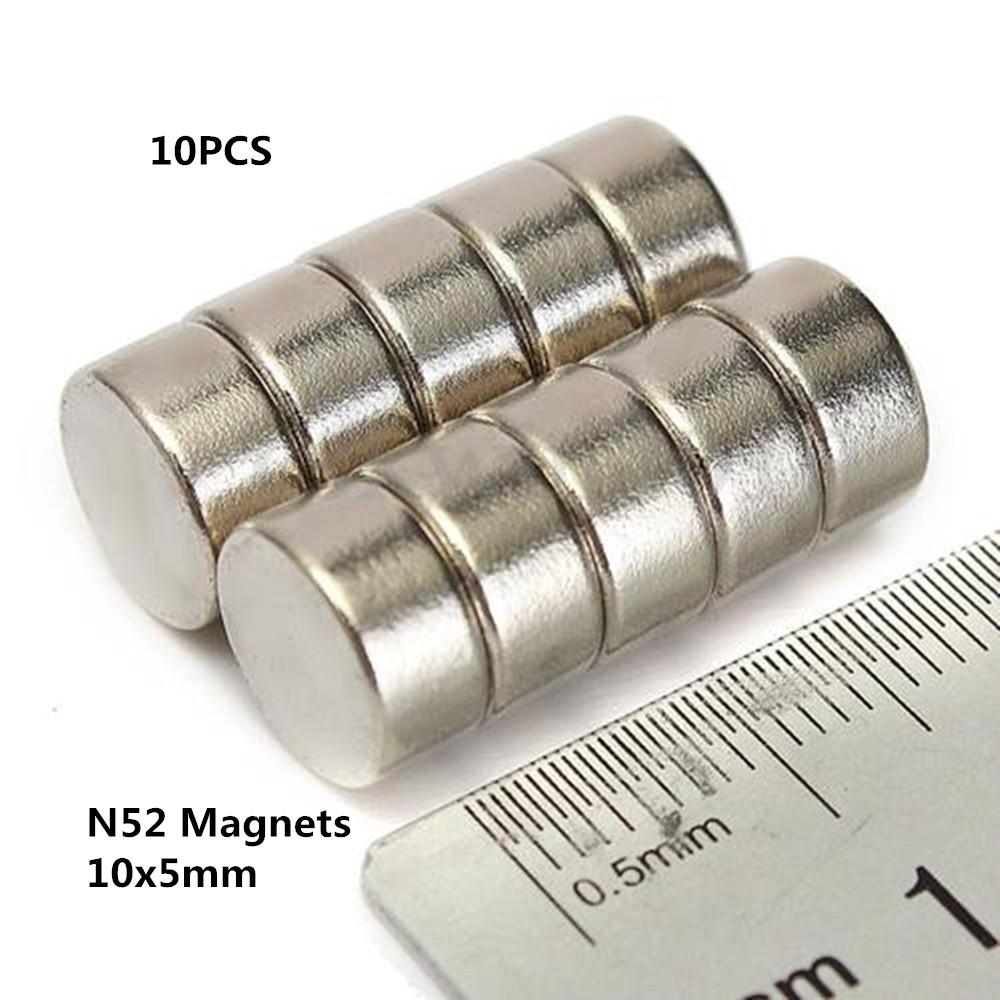 10x5mm Super Round Strong Fridge RareEarth Neodymium N50 N52 kjøp billig — fri