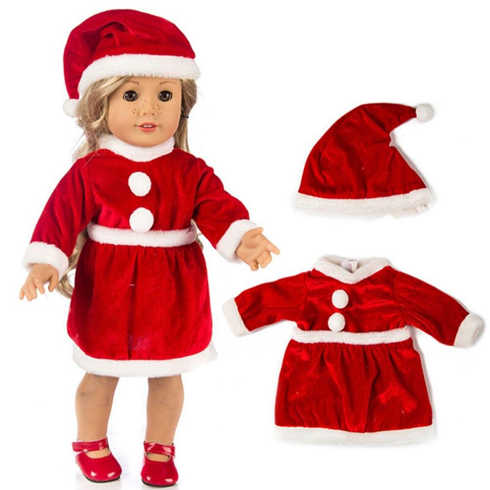 Buy Doll Clothes For Born Baby Doll Christmas Santa Claus Dress 18 Inch
