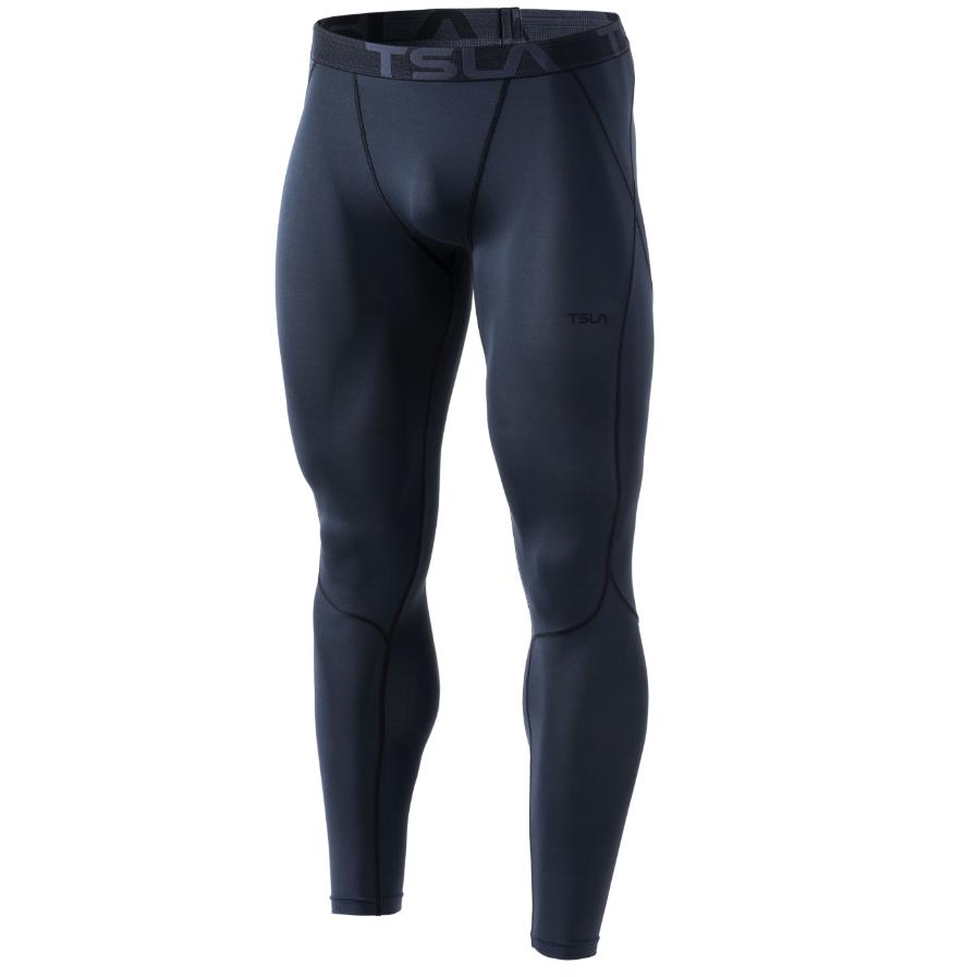 Buy TSLA Men's Compression Pants Running Baselayer Cool Dry Sports