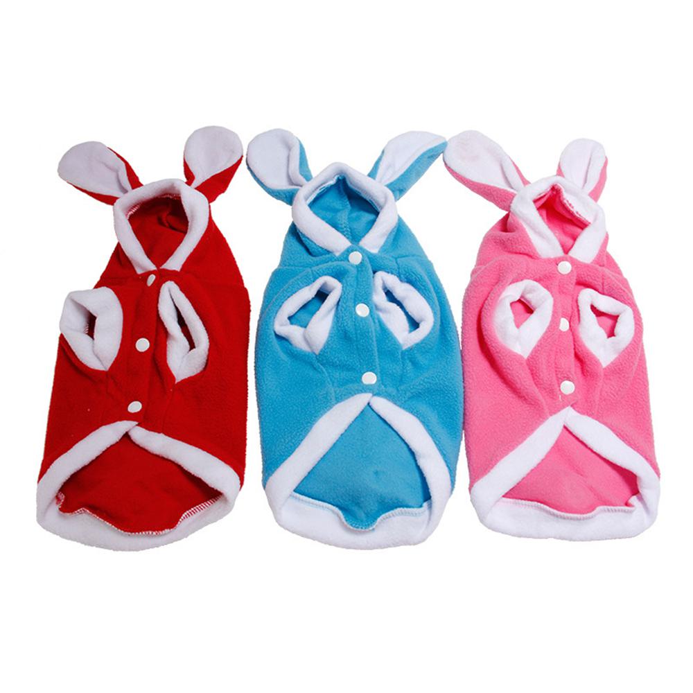 Cute Rabbit Suits With Hood Cat And Dog Clothes Autumn Winter Pet