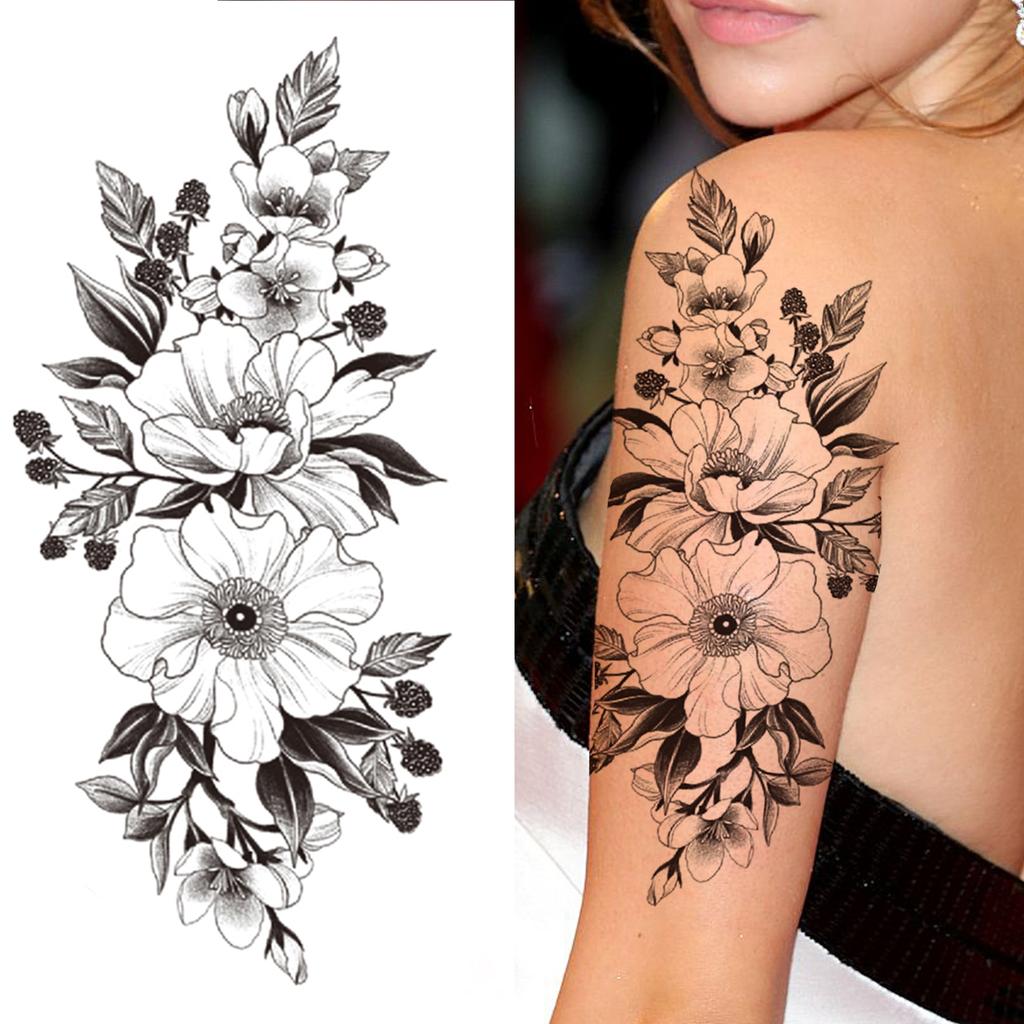 Tatuajes Temporales De Flores De Narciso Para Mujeres Hombres Realistas Falsos Ciervos Caléndula Mamba Serpiente Tatuaje De Agua Transferencia De Media Manga Tatoo Comprar A Buen Precio — Entrega Gratuita, Reseñas Reales 1024_x_1024_jpg