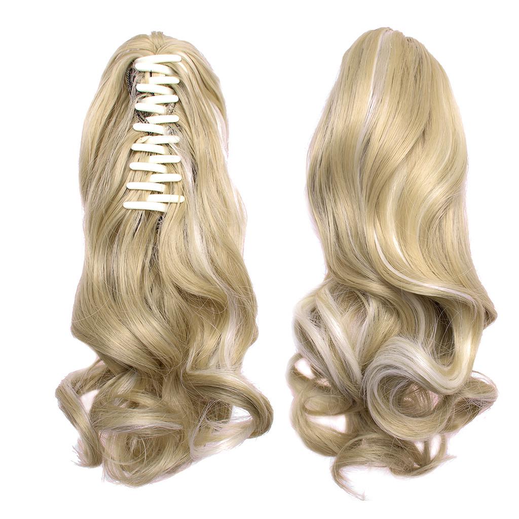 Buy Bilibili 17Inch Long Hair Bun Wig PonyTail Matte Wavy Synthetic