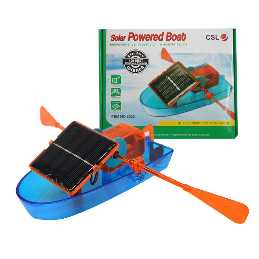 Novelty Solar Powered Boat DIY Building Kit Science Explorer Toy Kids
