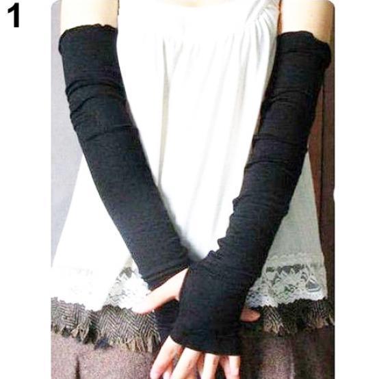 Outlet on Sale US 3 Piece Blue White Long Fingerless