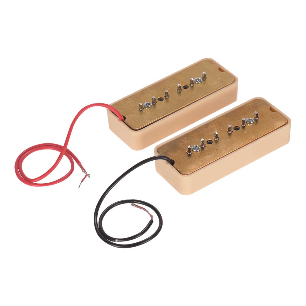 Pack of 2pcs（50mm+52mm） Muslady Single Coil Pickups for P90 Soapbar