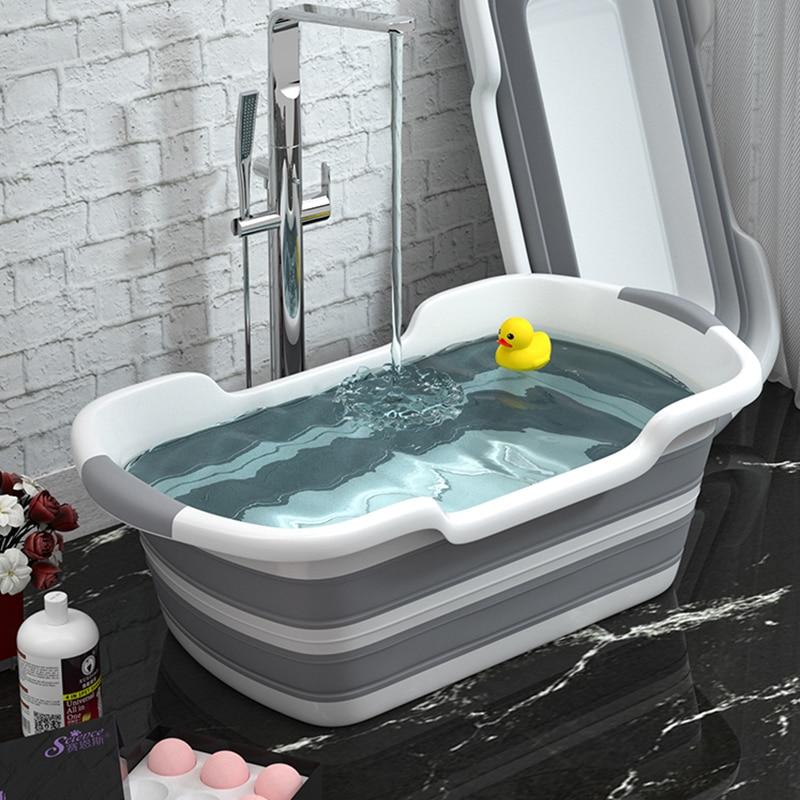 Kjøp Silicone Foldable Baby Take a bath Bathtub NonSlip Foot Bath