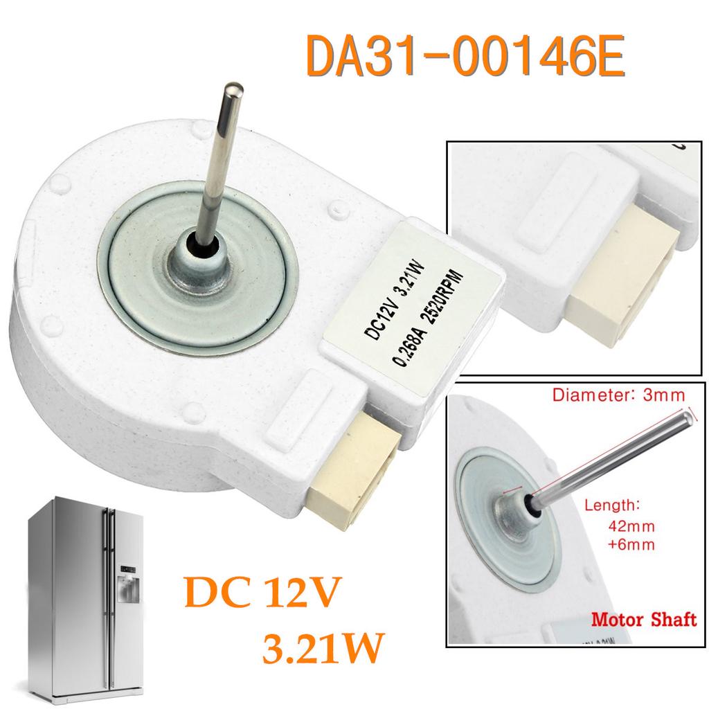 DA3100146E Evaporator Fan Motor Replacement for Samsung RFG297AARS/XAA