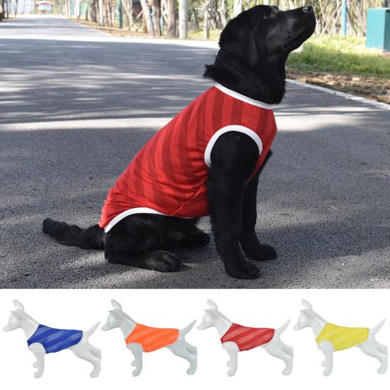 Cheap Dog Vest Round Neck Breathable Mesh Sport Wear Pet Tshirt Summer