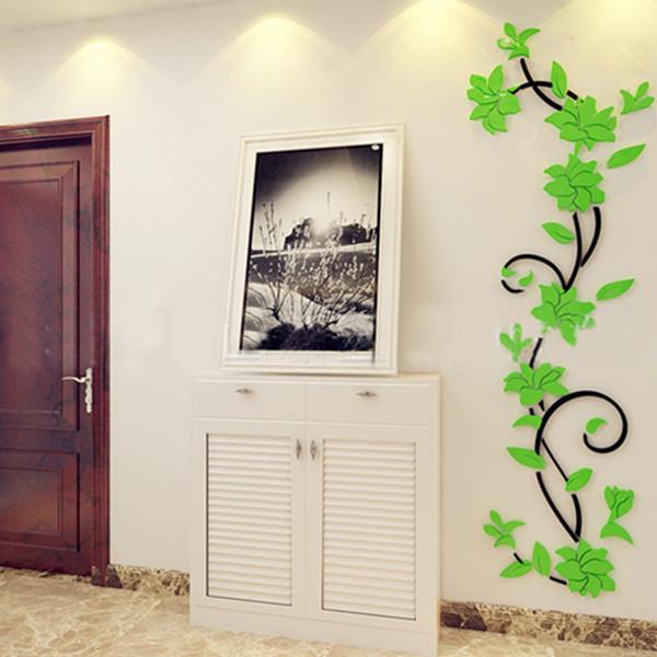 Buy Creative DIY 3D Acrylic Crystal Wall Stickers Living Room Bedroom