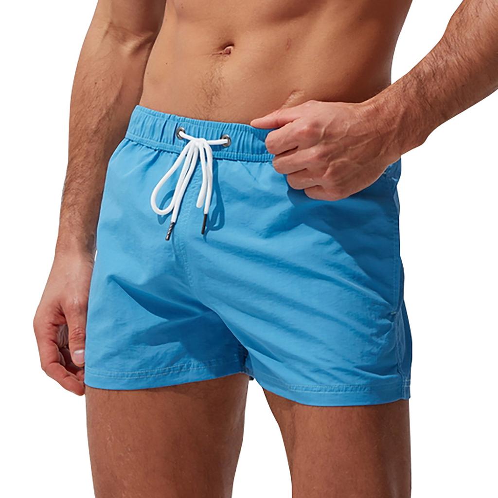 Cheap (Flown)Men's Beach Pants Pocket Zipper Surf Shorts Casual Fashion