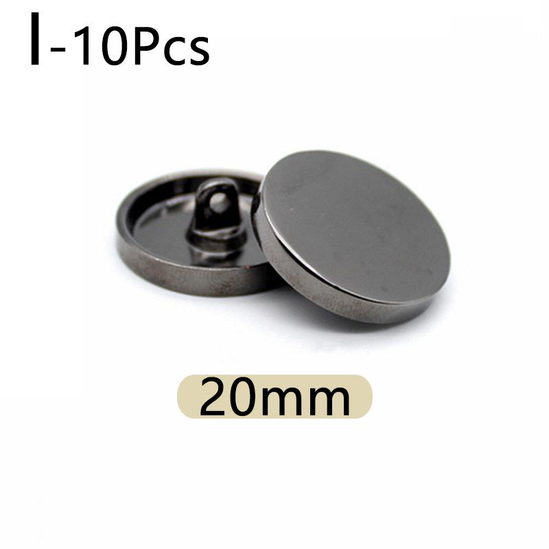 10pcs Shank Sewing Buttons Windbreaker Coat Shirt Button Metal Buttons