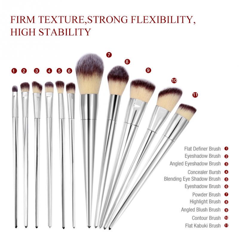 Buy 12Pcs Makeup Brushes Blending Eyeshadow Powder Foundation Cosmetic