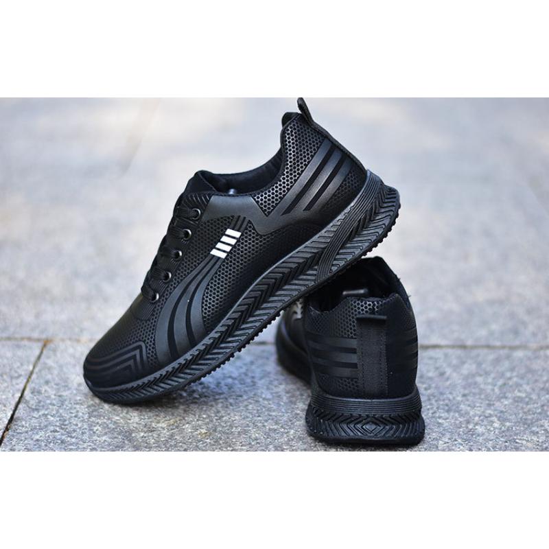 Cheap Nonslip Men's Leather Upper Shoes Waterproof Sneakers Soft