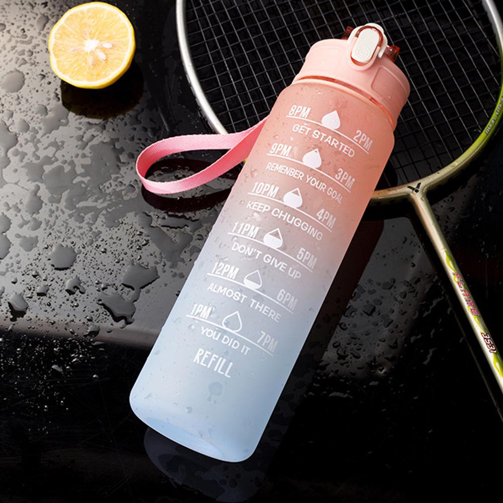 Cheap 900ml Frosted Water Bottle Outdoor Sport Travel Gym Drinking