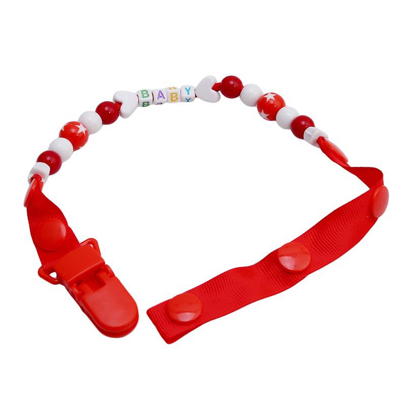 Buy Baby Pacifier Clip Chain Dummy Pacifiers Leash Strap Silicone Chew