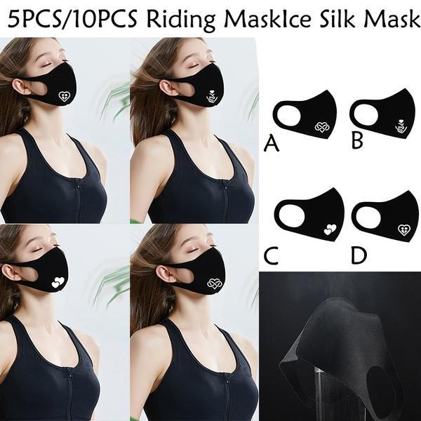 Buy Majesty5PC/10PC Printed Ice Silk Mask To Protect Against Dust And