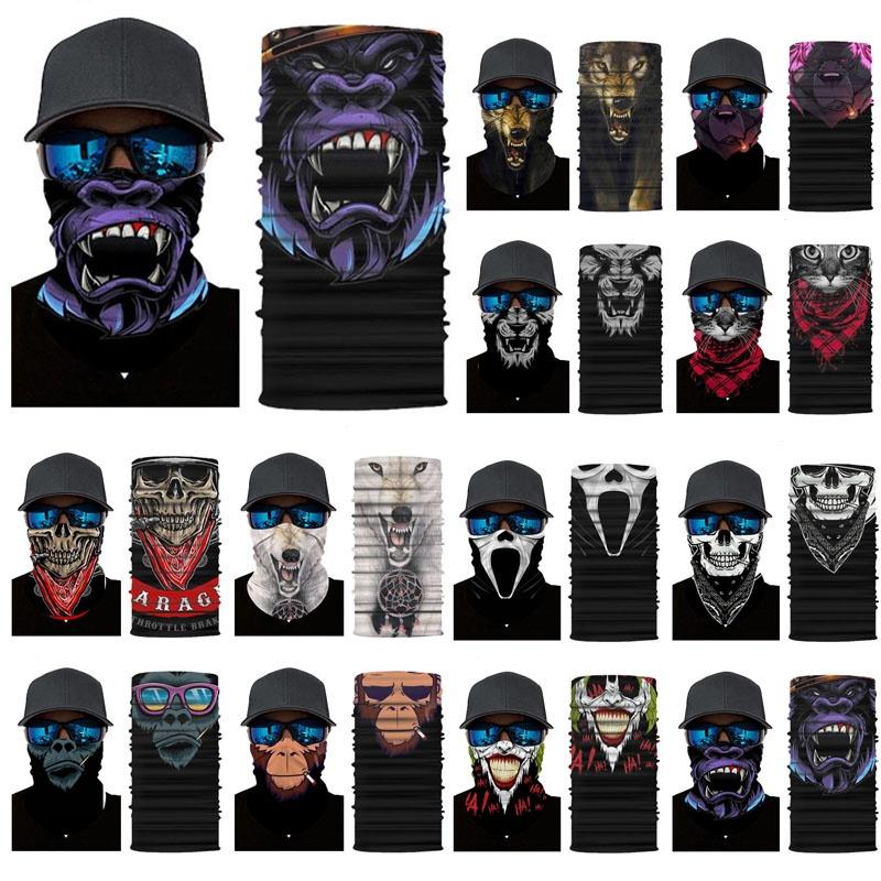 Face Joker Mask Headband Magic Scarf Bike Motorcycle Hiking Neck Gaiter