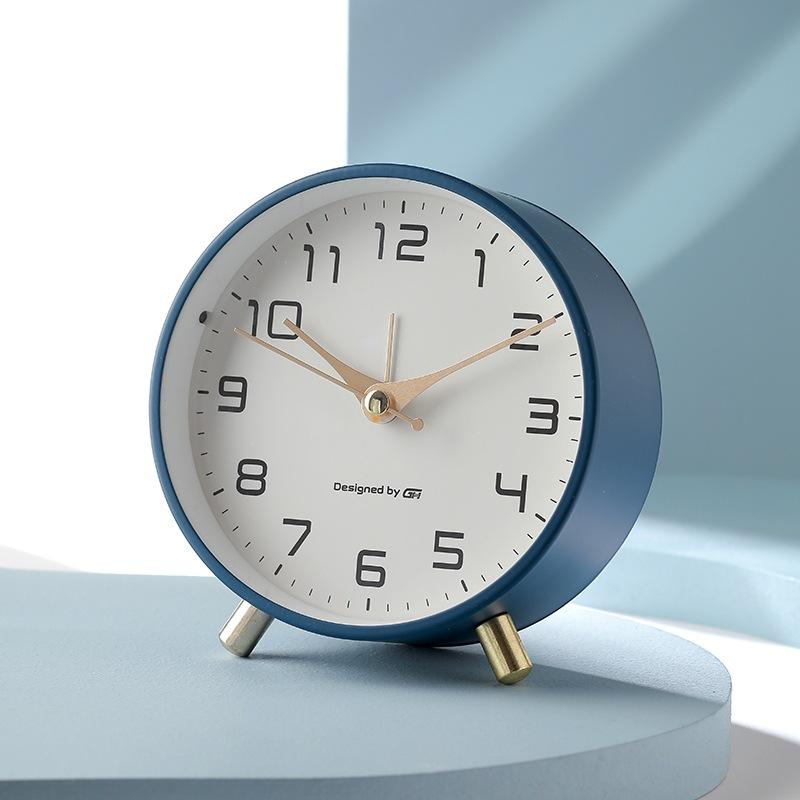 Buy Nordic Luxury Alarm Clock Mute Children's Student Desk Table Clock