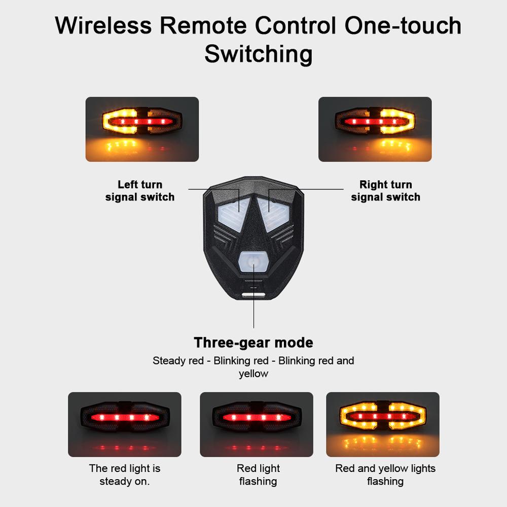 Bike TailLight Compact Size Night Cycling Light DualColor Bicycle Tail