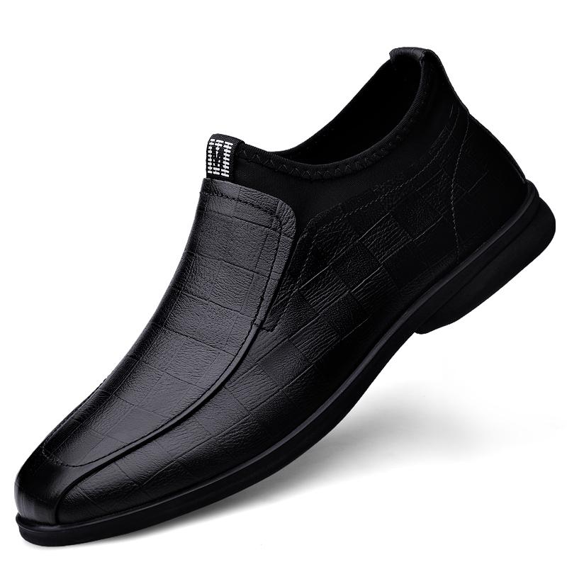 Cheap Leather Shoes Men's Business Dress Shoes Laceup Pointed Toe