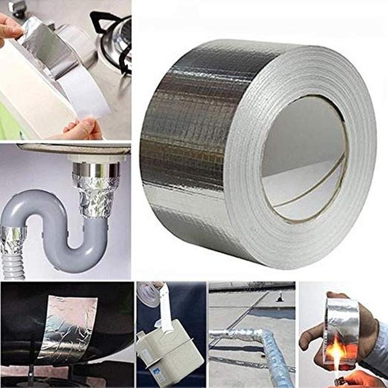 Sticky Aluminum Foil Butyl Rubber Tape Self Adhesive Waterproof For