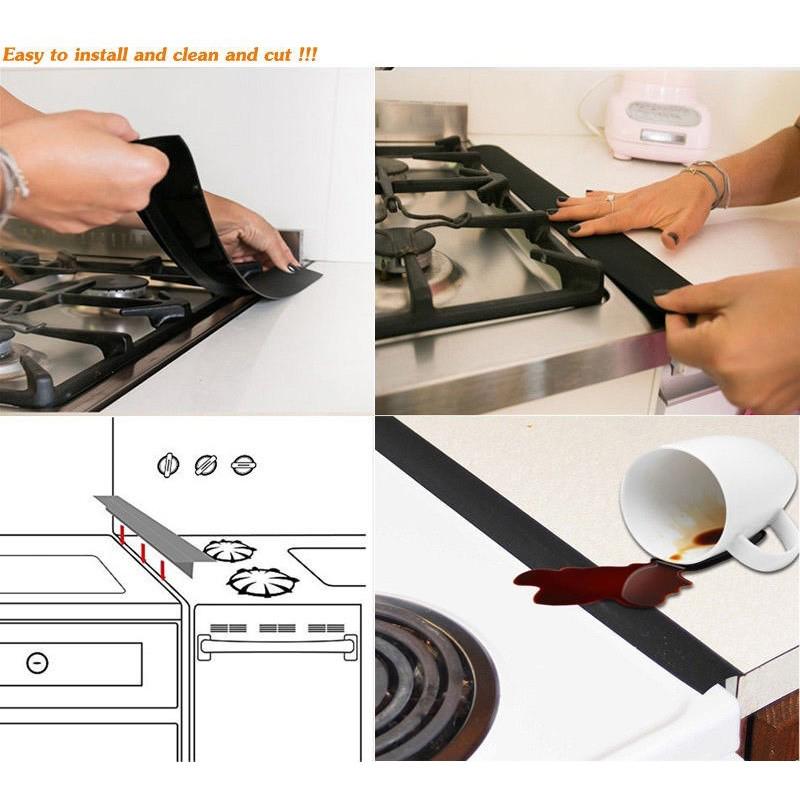 Buy Silicone Stove Gap Covers, Heat Resistant Oven Gap Filler Seals
