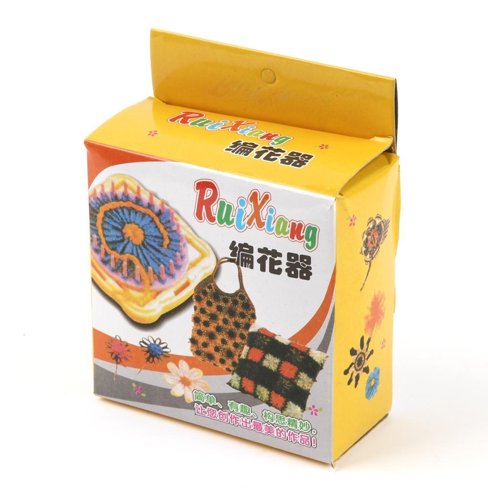 Buy 9X Plastic Wool Flower Looms Crafting Weaving Crochet Knitting