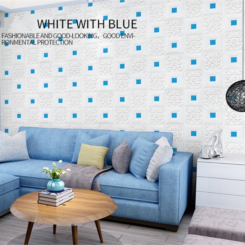 Buy 35*35cm 3D Waterproof SelfAdhesive Foam Wall Stickers at affordable prices — free shipping