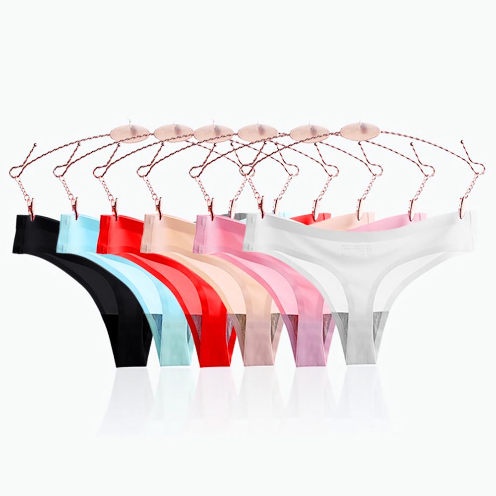 Damen Reizwäsche festes Eis Seide nahtlos Schritt Panties günstig im