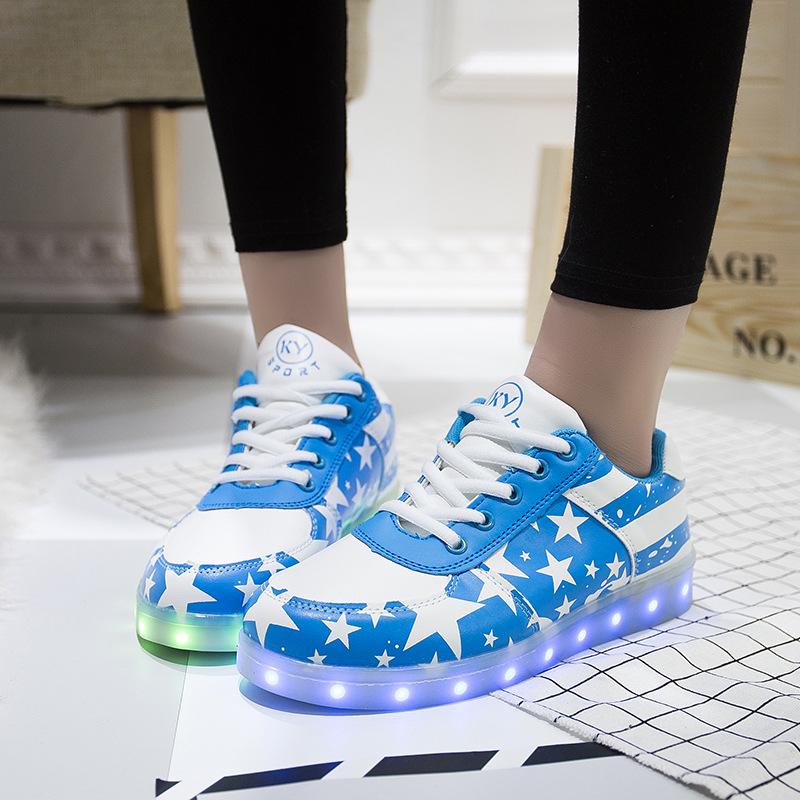 💰Koop Size 27-44 Usb Charger Glowing Sneakers Children Led Casual Shoes Boys Led Slippers Luminous Sneakers Girls Breathable Shoes Goedkoop Online Tegen De Lage Prijs Met Gratis Verzending Bij Joom Webshop —
