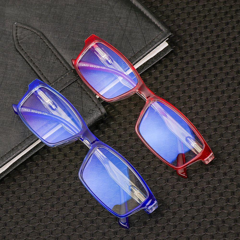 Cheap Men +100+400 Diopter Vision Care Eyeglasses Portable AntiBlue Light Reading Glasses