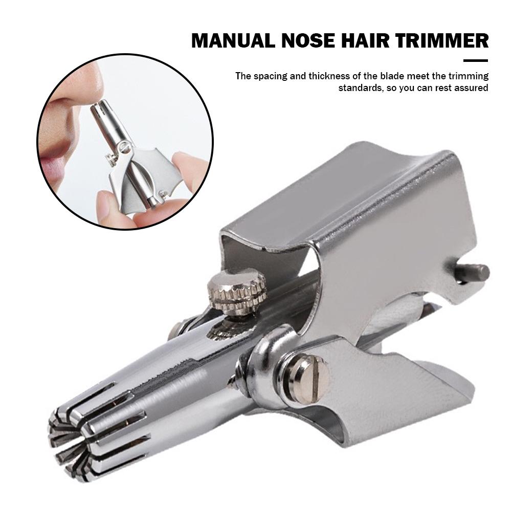 Cheap Washable Manual Nose Hair Trimmer Stainless Steel Nasal Ear Hair