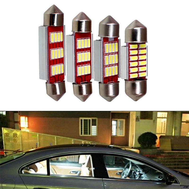 Buy 1Pcs 31mm 36mm 39mm 41mm C5W Light 12 SMD 4014 LED Car Interior