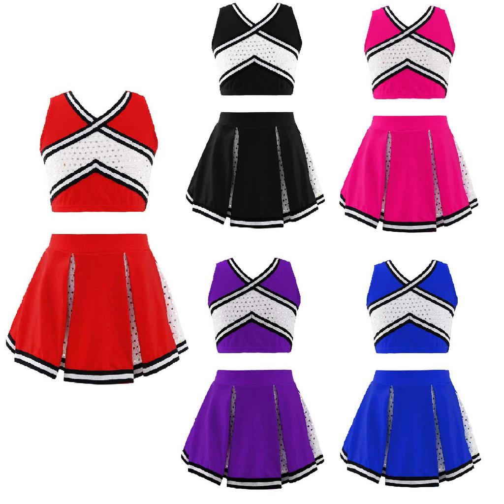 Αγοράστε Kids Cheerleader Uniform Girls Cheerleading Costume Schoolgirl