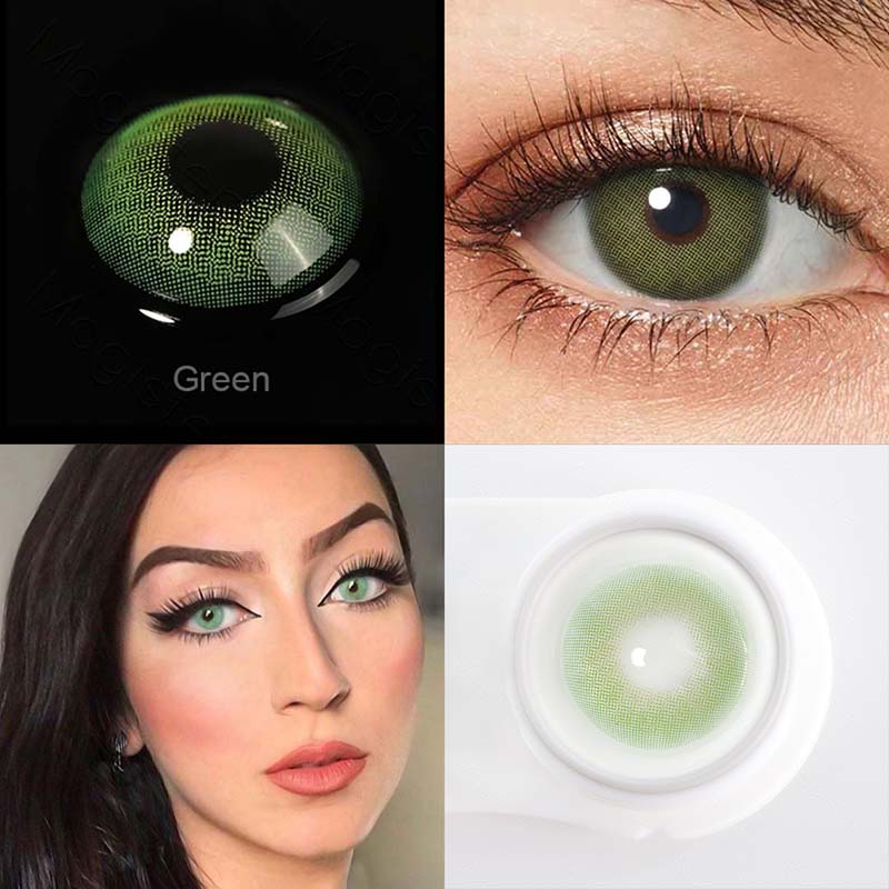 Buy Natural Colored Contact Lenses Green Blue Color Eye Lens for Eyes Cosmetics Colored Pupil