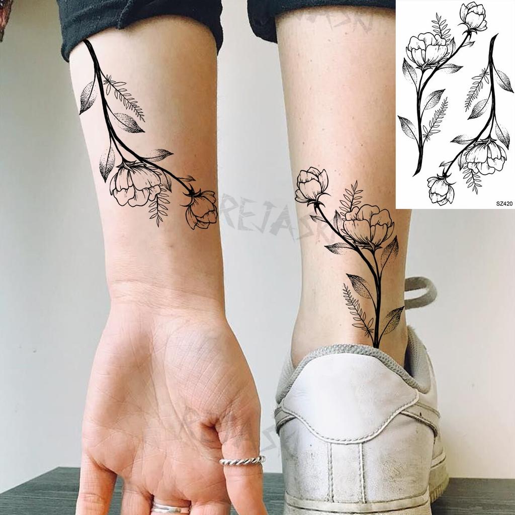 Buy Small Poppy Flower Temporary Tattoos For Women Adult Lavender Realistic Fake Tattoo Sticker Body Art Water Transfer Tatoos At Affordable Prices — Free Shipping, Real Reviews With Photos — Joom 1024_x_1024_jpg