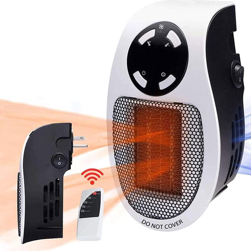 Buy Portable Electric Heater PlugIn Wall Heater Room Powerful Fan